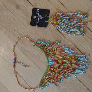 4/$15☀Colorful Beads necklace and earrings
